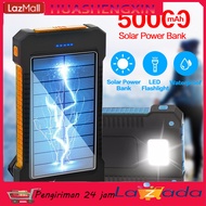 Kamp Outdoor Waterproof Solar Move Power PD Fast Charge Foto Pengisian Harta Karun Powerbank 50000ma