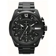 Men's Quartz Chronograph Watch, 51mm Black Dial, Black Stainless Steel Bracelet, Suitable For Formal