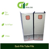 [GY Office] East-File Tube File 80mm 3 Holes - BLUE