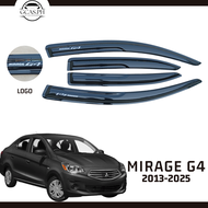 2013-2025 Mitsubishi Mirage G4 Sedan Door Visor Rain Visor Rain Gutter Window Visor