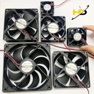 12V Square DC Radiator Fans Assorted Sizes 4x4x2, 5x5x2, 6x6x2.5,...