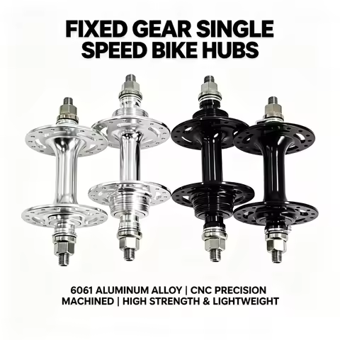 Fixed Gear Hub Fixie Bike Hub Aluminum Hub Freewheel Single Speed Front Rear Fixed Bicycle Hub Black