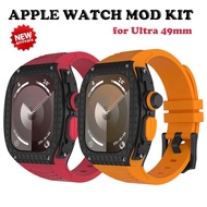 Modification Kit For iWatch Ultra Metal Case For iWatch Series 8 Ultra 49mm Refit Mod Sports Silicone Rubber Watch Band