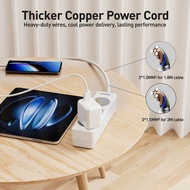 1pc EU Power Socket, White, 3-6 AC, 16a,3680w, 50-60Hz,71-Inch/180cm,118-Inch/ 300cm Power Plug Ente