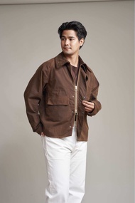 The Finery - The Glenfield Jacket Cotton Wax Washed เสื้อแจ็คเก็ตผ้าแว็กซ์ สไตล์อังกฤษ พร้อมซับในลาย