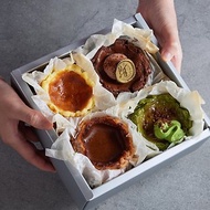 【La Fruta 朗芙】HOLA一抹莓好克在巴斯克乳酪蛋糕禮盒/3吋/4入