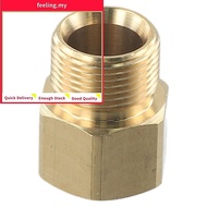 <FEELING>M22 15mm Male Thread to M22 14mm Female Metric Adapter Pressure Washer Brass