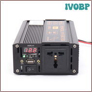 เครื่องแปลงไฟโซล่าเซลล์48V 220V พร้อมไฟ LED QPIVB IVOBP CE CE อนุมัติ Peak 1200W อินเวอร์เตอร์600W เต็มรูปแบบ