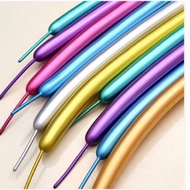 Latex balloon 260 TWIST CHROME valve unit