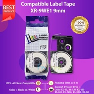 EZ Label Printer XR-9WE1 9mm Black on White Tape Label Casio KL-60, KL-120, KL-130, KL-820, KL-7400,