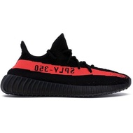Original yeezy Boost 350 V2 black red shoes Running Shoes Me