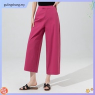 Eyouth 1062 Women culottes pant High Waist pants wide leg pants formal ladies pants