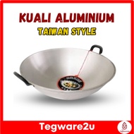Kuali Aluminium Double Handle Taiwan Wok (34cm/37cm/40cm/42cm/44cm/47cm)