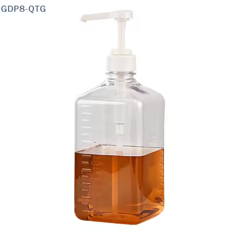 1PC 1600ml Liquid Dispenser with Scale Coffee Syrup Bee Drip Bottle with Hydraulic Pump and Nozzle H