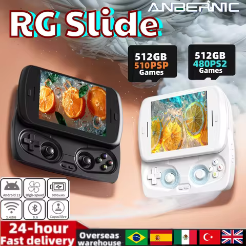 Anbernic RG Slide Retro Handheld Game Console 4.7-inch LTPS In-Cell Screen Capacitive Joystick Video