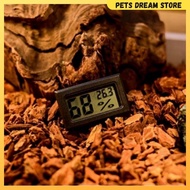 Reptile mini thermometer digital hygrometer display WITH BATTERY temperature sensor reader humidity 
