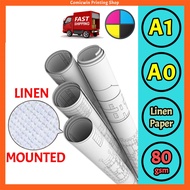 A1 Printing Linen Paper Printing Service (Colour / Line & Drawing) A1 A0 Plotting PDF Pelan Tapak Ke