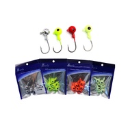 5 pieces Jig Head Hook Colour  Soft Plastic SP Fish Eye 3.5g 5g 7g 10g 14g - Mata kail casting jigging gewang siakap