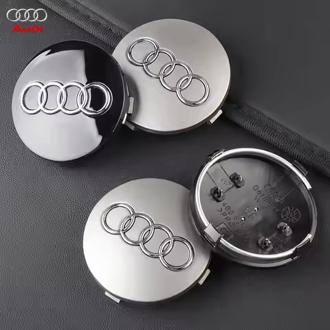 4PCS 59mm 68mm Car Replacement Wheel Center Hub Caps badge For AUDI S A4 B8 B6 8L A6 C6 C5 Q5 A5 Lin