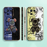 Luxury Cool Cartoon Robot Bear Side Printed E-TPU Phone Case For XIAOMI POCO F4 F3 M5 M4 X5 X4 X3 C40 F5 F1 REDMI K50 K40 NOTE 12 11 10 S GT PRO PLUS NFC Gaming Turbo 5G