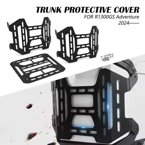 Motorcycle Aluminum Top Box Toolbox Side Trunk Grille Bracket Guard For BMW R1300GS Adventure R1300G