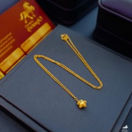 สร้อยคอทองคำแท้ครึ่งสลึง(จี้ดาว) หนัก 1.9 กรัม ทองคำแท้ 96.5% ขายได้ จำนำได้ มีใบรับประกัน