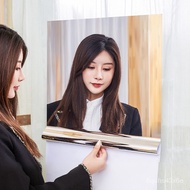 W3TkSoft Mirror Glass Stickers Non-Wall Self-Adhesive Hd Mirror Sheets Cabinet Door Full-Length Mirror Dressing Wall Sti