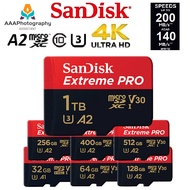 SanDisk Extreme PRO 32GB 64GB 128GB 256GB 512GB up to 200MB/S Micro SD MicroSD Memory Card Camera GoPro Action Camera