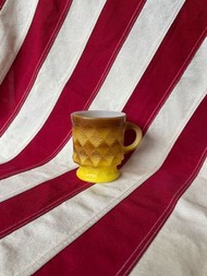 Vintage Fire King Yellow Brown Kimberly Mug 黃啡 咖啡 杯 🇺🇸