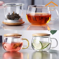 Gelas Cangkir Teh Kaca Borosilikat Tea Cup Mug with Infuser Filter