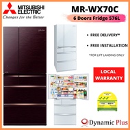 Mitsubishi MR-WX70C Folio Series 6 Doors Fridge 576L
