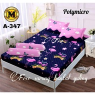 FLAMINGGO SPONGEBOB THE JANGGLE RABIT BTS TEDDY BEAR CHARACTER BEDSHEET SIZE 180X200 160X200 120X200