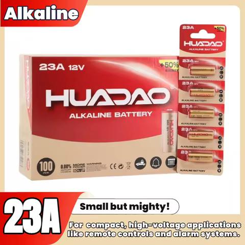 12V 23A Alkaline Battery A23 8LR932 for Car Key Fob Remote Control, Garage Door Opener, Wireless Doo