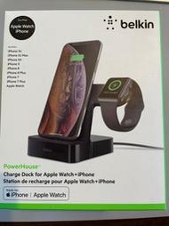 可刷卡分期+免運※台北快貨※貝爾金Belkin PowerHouse Apple Watch +iPhone二合一充電座