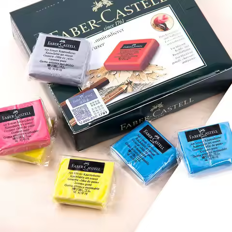 Faber-Castell Kneaded Soft Plasticity Rubber Eraser Wipe Highlight Sketch Painting Design Artist Dra