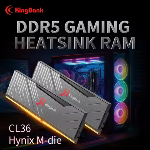 KingBank SoarBlade KRXB DDR5 Series 64GB (32GBx2) Kits 6000MHz CL36 Gaming Desktop Memory Overclocki