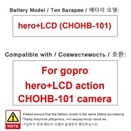 High Compatibility For Gopro hero+LCD Chohb-101 Camera Durable 1350mAh Camera Battery