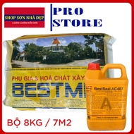 Chống thấm 2 thành phần BestSeal AC407 tạo màng chống thấm đàn hồi gốc xi măng-polymer chống thấm hồ