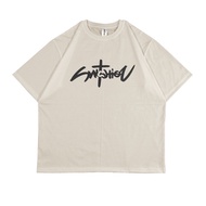 Synctation Oversized Beige T-Shirt
