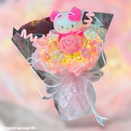 INSTOCK💖 Hello Kitty Ruffles Crochet Plush Bouquet