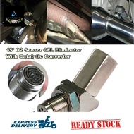 1pc M18X1.5 Car Auto O2 Oxygen Sensor spacer connector Angled Extender Spacer 45/90 Degree