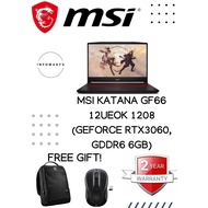 MSI Katana GF66 12UEOK 1208 (GeForce RTX3060, GDDR6 6GB)