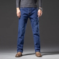 Quần Jean Nam Quần Bò Nam Ống Suông Cotton Mền Mịn Vải Dày Dặn Form Chuẩn Không Phai Màu