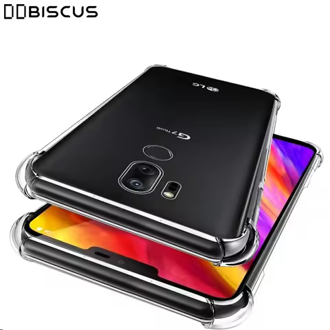 Case For LG V20 V30 Plus V30S V40 ThinQ G6 G7 Q6 K40 Stylo 4 5 6 7 G8 V50 Clear Shockproof Silicone 