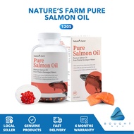 Nature’s Farm Pure Salmon Oil 120s – Omega-3, Heart, Brain, Eye & Joint Support, Norwegian Oil