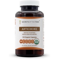 Secrets of the Tribe Artichoke USDA Organic Capsules | Certified Organic Vegetarian Capsules, Herbal