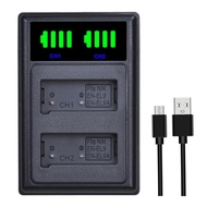 EN-EL9 EN-EL9A EN EL9A EN EL9 Camera Battery Dual Ports Charger For Nikon D40 D40X D60 D3000 D5000 D