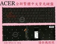 宏碁 Acer Nitro 5 Spin NP515-51  N17W1 背光繁體中文鍵盤 SP515-51
