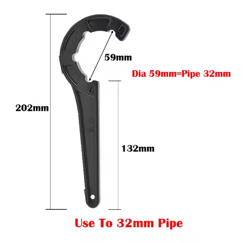 20/25/32/40/50/63mm PE Pipe Fast Connecting Fittings Wrench PVC Tube Valve Lock Nut Special Wrench I