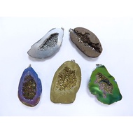 [Baojun Spar Pavilion]~5 Pendants, Crystal Surface Electroplating Plus Color DZS-8